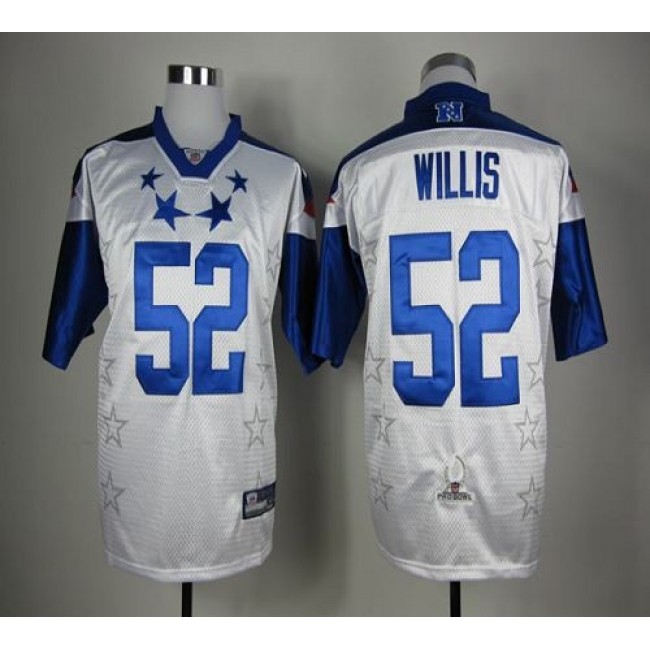 NFL Jersey 49ers #52 Patrick Willis White 2012 Pro Bowl Stitched
