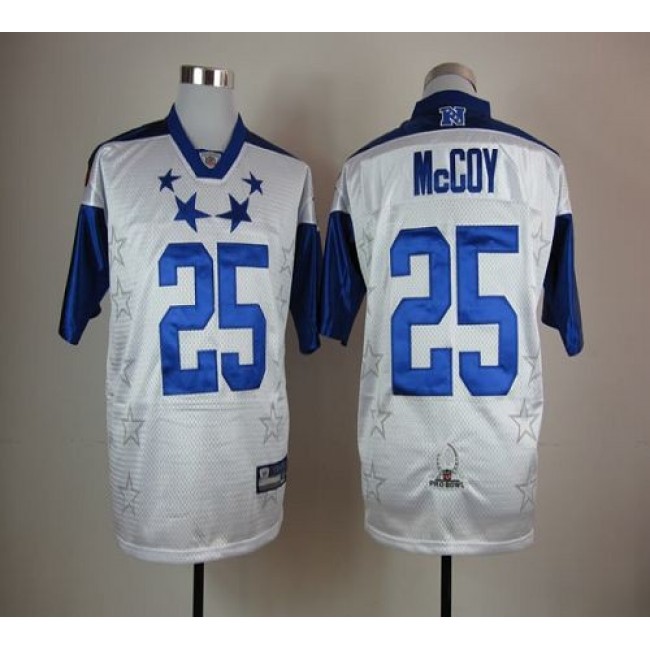 NFL Jersey Eagles #25 LeSean McCoy White 2012 Pro Bowl Stitched