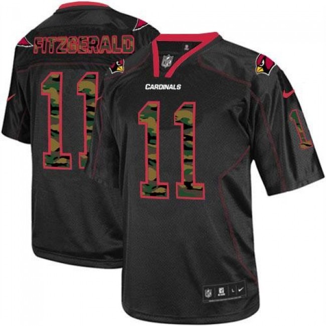 Nike Cardinals #11 Larry Fitzgerald Black Men's Stitched NFL Elite Camo Fashion Jersey
