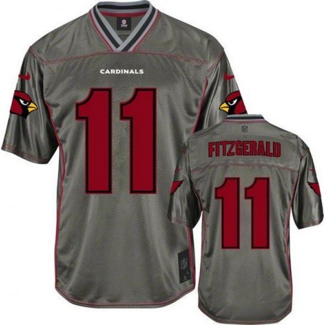 Arizona Cardinals #11 Larry Fitzgerald Grey Youth Stitched NFL Elite Vapor Jersey