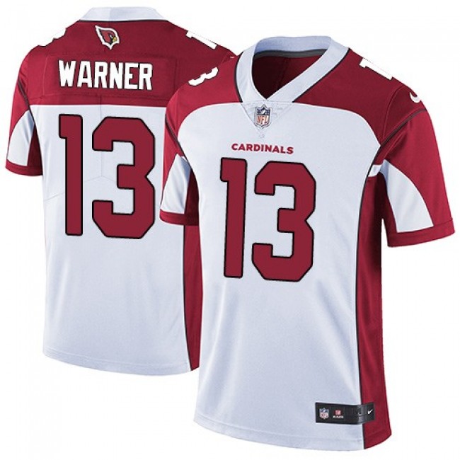 Nike Cardinals #13 Kurt Warner White Men's Stitched NFL Vapor Untouchable Limited Jersey