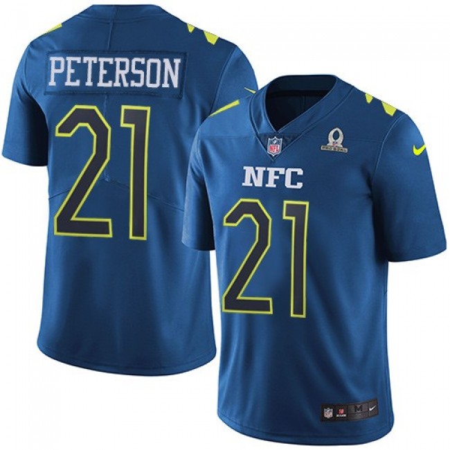 Arizona Cardinals #21 Patrick Peterson Navy Youth Stitched NFL Limited NFC 2017 Pro Bowl Jersey