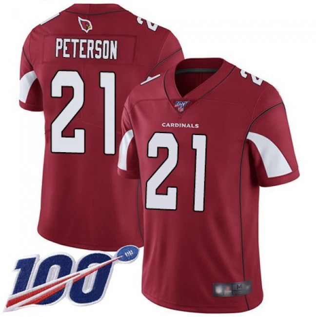 Nike Cardinals #21 Patrick Peterson Red Team Color Men's Stitched NFL 100th Season Vapor Limited Jersey