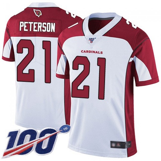 Nike Cardinals #21 Patrick Peterson White Men's Stitched NFL 100th Season Vapor Limited Jersey