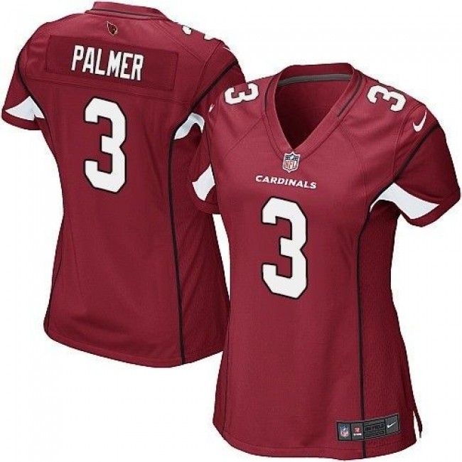 Women's Cardinals #3 Carson Palmer Red Team Color Stitched NFL Elite Jersey