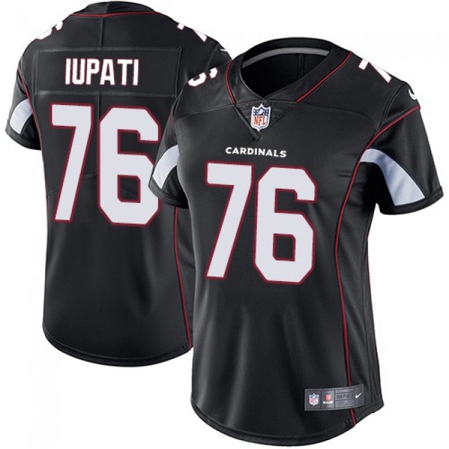 Women's Cardinals #76 Mike Iupati Black Alternate Stitched NFL Vapor Untouchable Limited Jersey