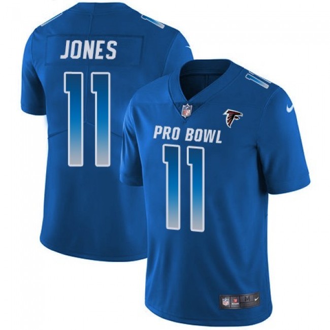 Atlanta Falcons #11 Julio Jones Royal Youth Stitched NFL Limited NFC 2018 Pro Bowl Jersey