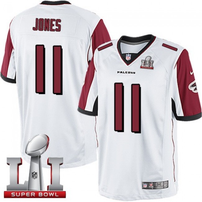 Atlanta Falcons #11 Julio Jones White Super Bowl LI 51 Youth Stitched NFL Limited Jersey