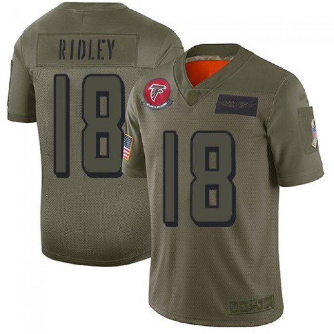 Nike Falcons #18 Calvin Ridley Camo Men's Stitched NFL Limited 2019 Salute To Service Jersey