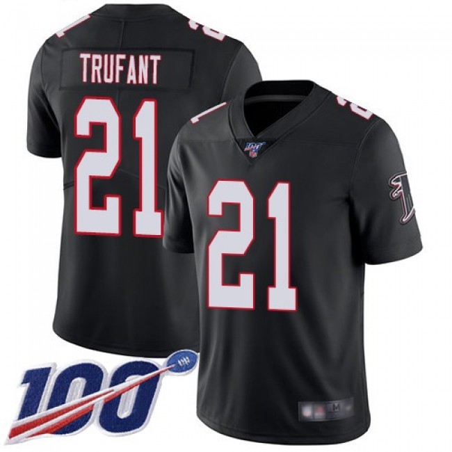 Nike Falcons #21 Desmond Trufant Black Alternate Men's Stitched NFL 100th Season Vapor Limited Jersey