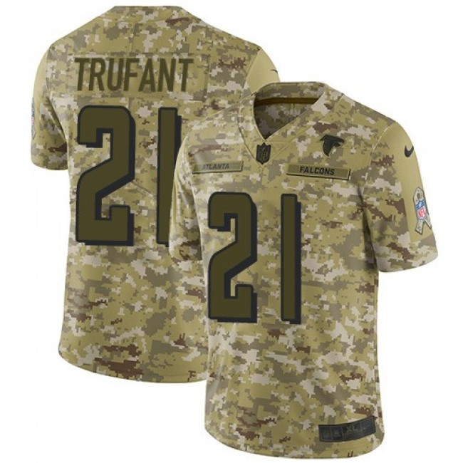Nike Falcons #21 Desmond Trufant Camo Men's Stitched NFL Limited 2018 Salute To Service Jersey