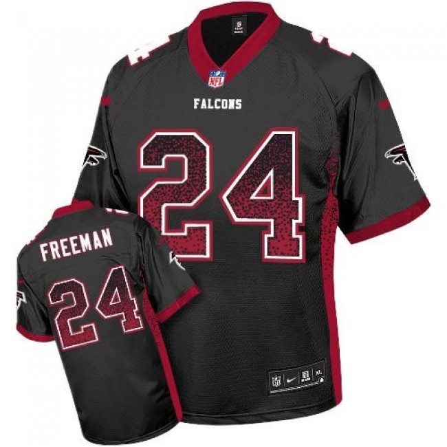 Atlanta Falcons #24 Devonta Freeman Black Alternate Youth Stitched NFL Elite Drift Fashion Jersey