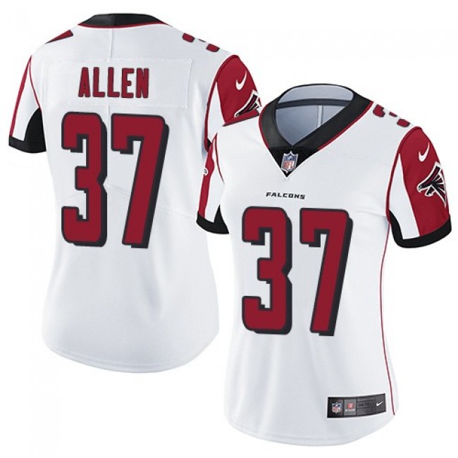 Women's Falcons #37 Ricardo Allen White Stitched NFL Vapor Untouchable Limited Jersey