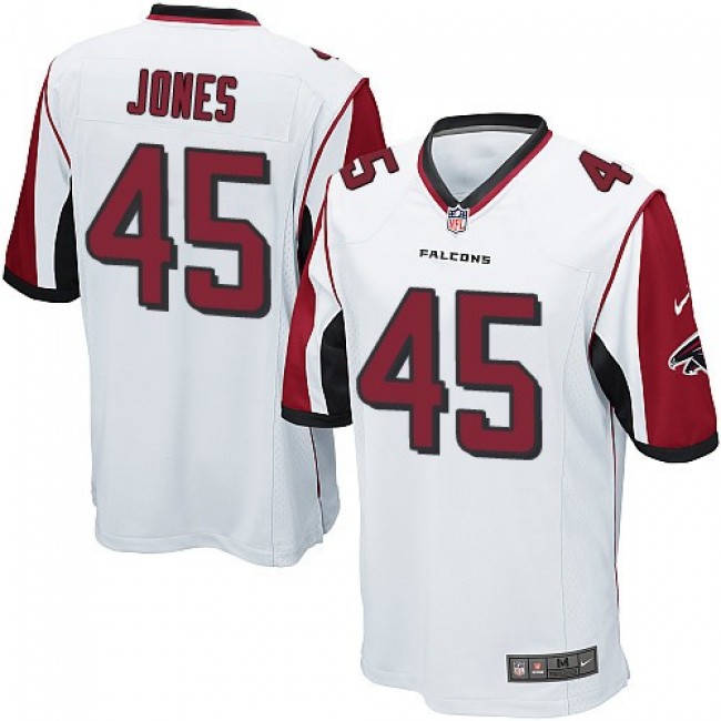 Atlanta Falcons #45 Deion Jones White Youth Stitched NFL Elite Jersey