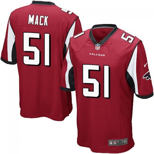Atlanta Falcons #51 Alex Mack Red Team Color Youth Stitched NFL Elite Jersey
