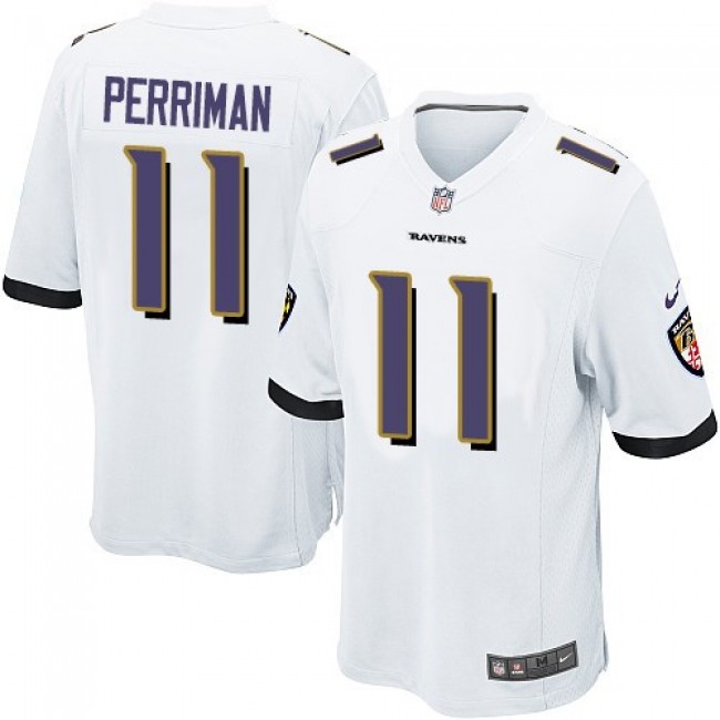 Baltimore Ravens #11 Breshad Perriman White Youth Stitched NFL New Elite Jersey