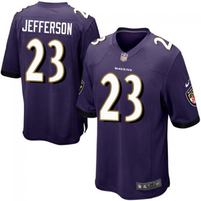 Baltimore Ravens #23 Tony Jefferson Purple Team Color Youth Stitched NFL New Elite Jersey