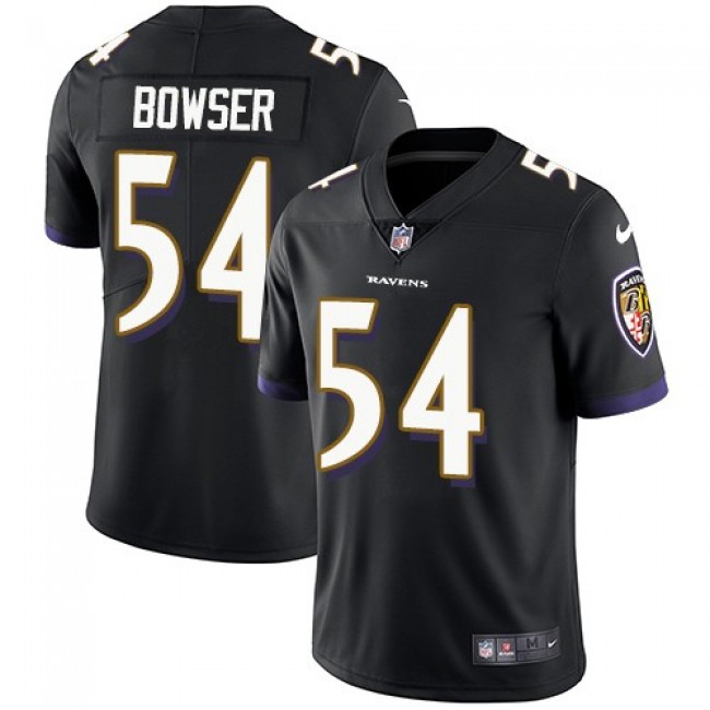 Baltimore Ravens #54 Tyus Bowser Black Alternate Youth Stitched NFL Vapor Untouchable Limited Jersey