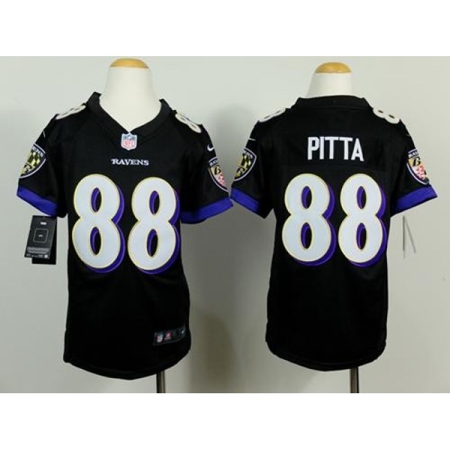 Baltimore Ravens #88 Dennis Pitta Black Alternate Youth Stitched NFL New Elite Jersey