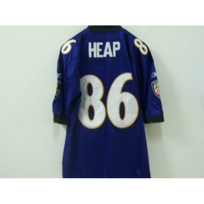 Ravens #86 Todd Heap Purple Stitched NFL Jersey