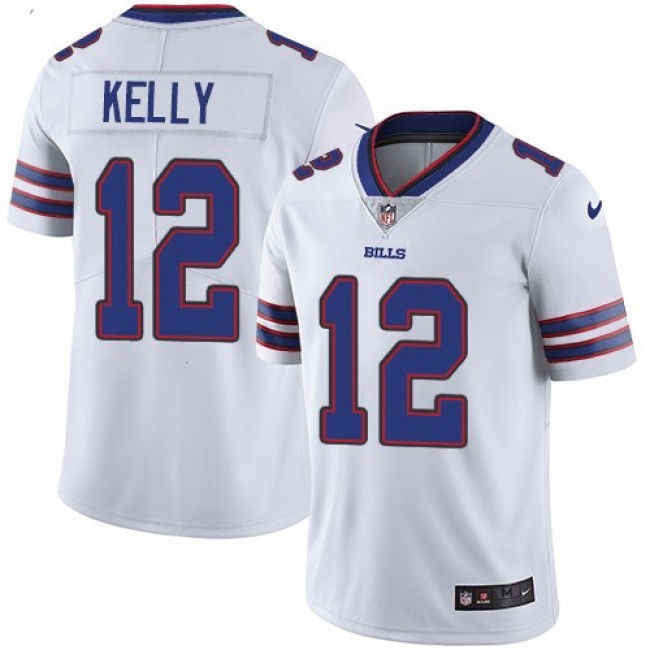 Buffalo Bills #12 Jim Kelly White Youth Stitched NFL Vapor Untouchable Limited Jersey