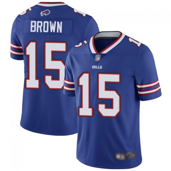 Nike Bills #15 John Brown Royal Blue Team Color Men's Stitched NFL Vapor Untouchable Limited Jersey
