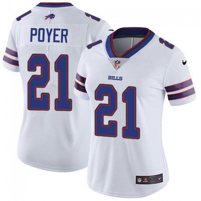 Women's Bills #21 Jordan Poyer White Stitched NFL Vapor Untouchable Limited Jersey