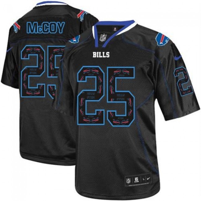 Nike Bills #25 LeSean McCoy New Lights Out Black Men's Stitched NFL Elite Jersey