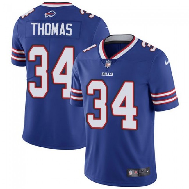 Buffalo Bills #34 Thurman Thomas Royal Blue Team Color Youth Stitched NFL Vapor Untouchable Limited Jersey