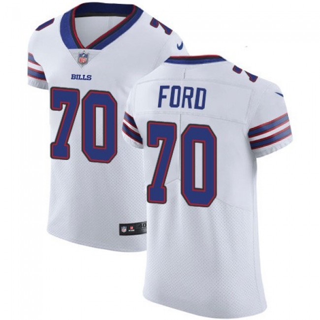 Nike Bills #70 Cody Ford White Men's Stitched NFL Vapor Untouchable Elite Jersey