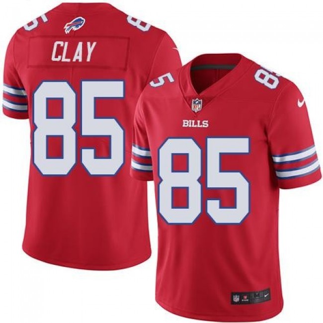Buffalo Bills #85 Charles Clay Red Youth Stitched NFL Limited Rush Jersey