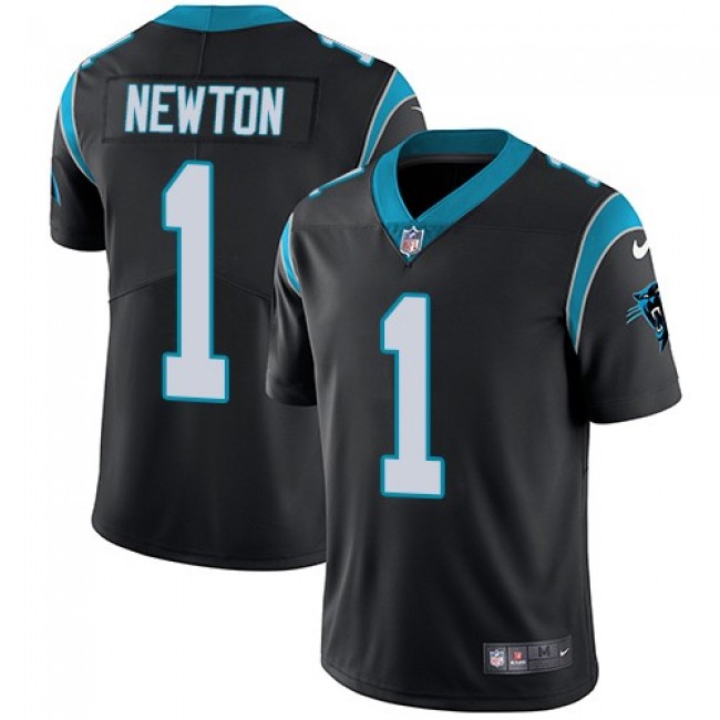 Carolina Panthers #1 Cam Newton Black Team Color Youth Stitched NFL Vapor Untouchable Limited Jersey
