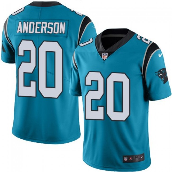 Nike Panthers #20 C.J. Anderson Blue Men's Stitched NFL Limited Rush Jersey