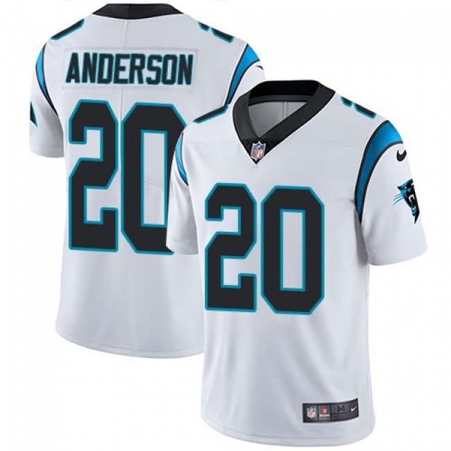 Nike Panthers #20 C.J. Anderson White Men's Stitched NFL Vapor Untouchable Limited Jersey