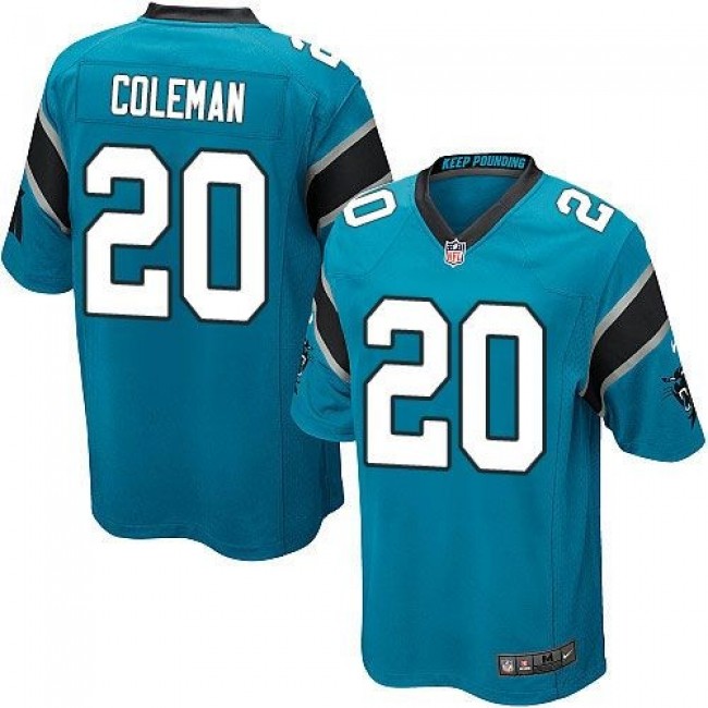Carolina Panthers #20 Kurt Coleman Blue Alternate Youth Stitched NFL Elite Jersey