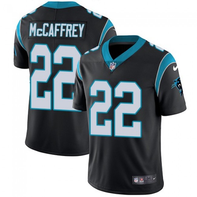 Carolina Panthers #22 Christian McCaffrey Black Team Color Youth Stitched NFL Vapor Untouchable Limited Jersey