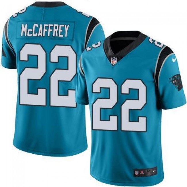 Carolina Panthers #22 Christian McCaffrey Blue Alternate Youth Stitched NFL Vapor Untouchable Limited Jersey