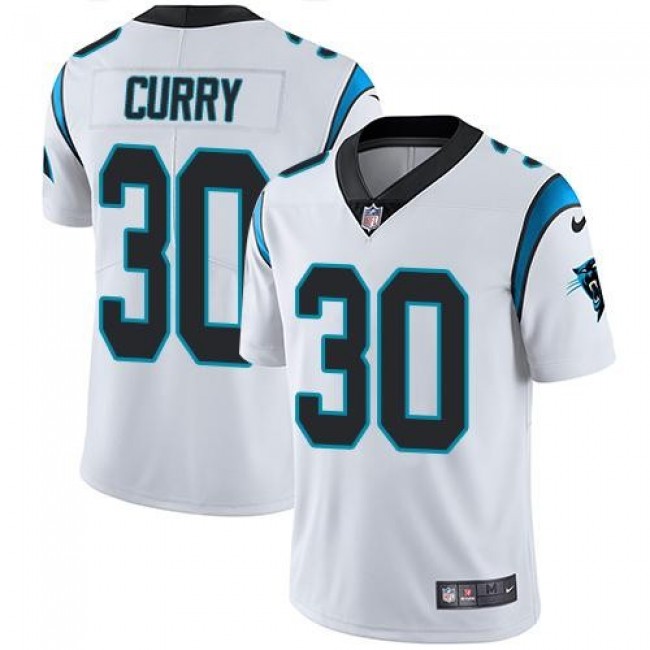 Carolina Panthers #30 Stephen Curry White Youth Stitched NFL Vapor Untouchable Limited Jersey