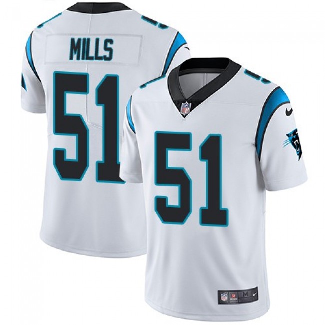 Carolina Panthers #51 Sam Mills White Youth Stitched NFL Vapor Untouchable Limited Jersey