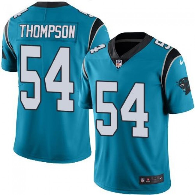 Carolina Panthers #54 Shaq Thompson Blue Youth Stitched NFL Limited Rush Jersey