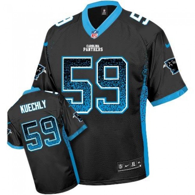 Carolina Panthers #59 Luke Kuechly Black Team Color Youth Stitched NFL Elite Drift Fashion Jersey