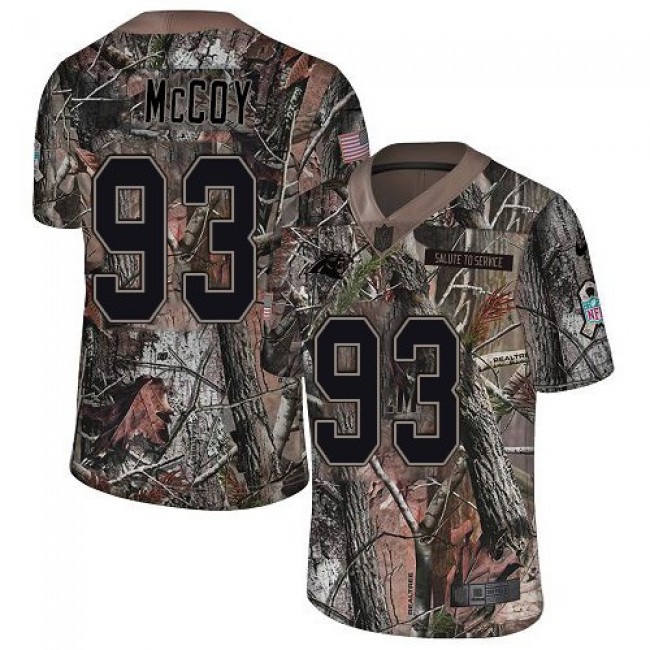 Nike Panthers #93 Gerald McCoy Camo Men's Stitched NFL Limited Rush Realtree Jersey