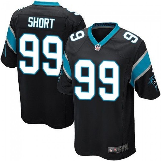 Carolina Panthers #99 Kawann Short Black Team Color Youth Stitched NFL Elite Jersey