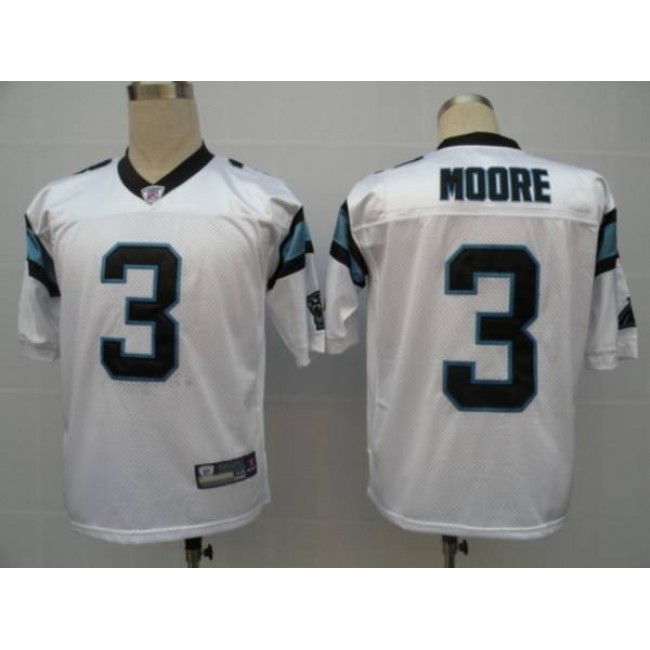 Panthers #3 Matt Moore White Stitched NFL Jersey