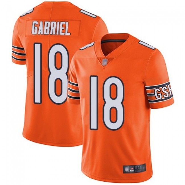 Nike Bears #18 Taylor Gabriel Orange Men's Stitched NFL Limited Rush Jersey