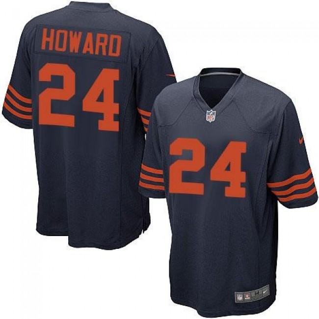 Chicago Bears #24 Jordan Howard Navy Blue Alternate Youth Stitched NFL Elite Jersey