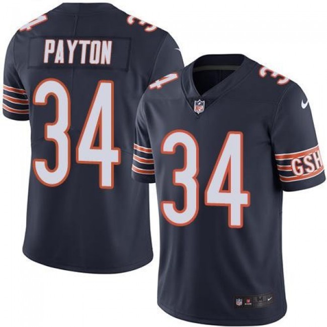 Chicago Bears #34 Walter Payton Navy Blue Team Color Youth Stitched NFL Vapor Untouchable Limited Jersey