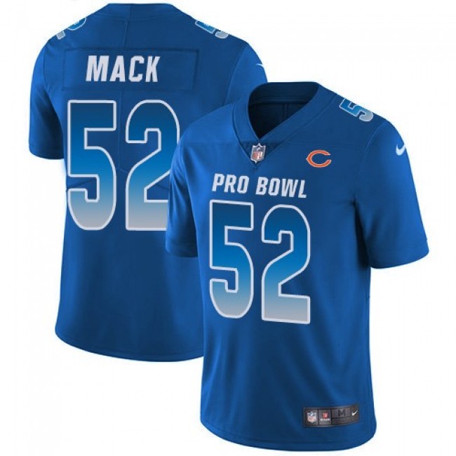Nike Bears #52 Khalil Mack Royal Men's Stitched NFL Limited NFC 2019 Pro Bowl Jersey
