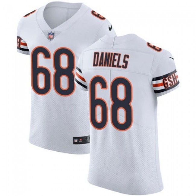 Nike Bears #68 James Daniels White Men's Stitched NFL Vapor Untouchable Elite Jersey