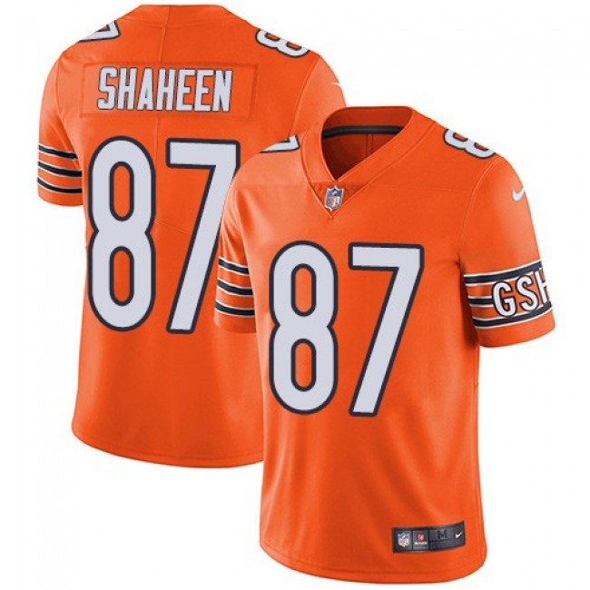 Chicago Bears #87 Adam Shaheen Orange Youth Stitched NFL Limited Rush Jersey